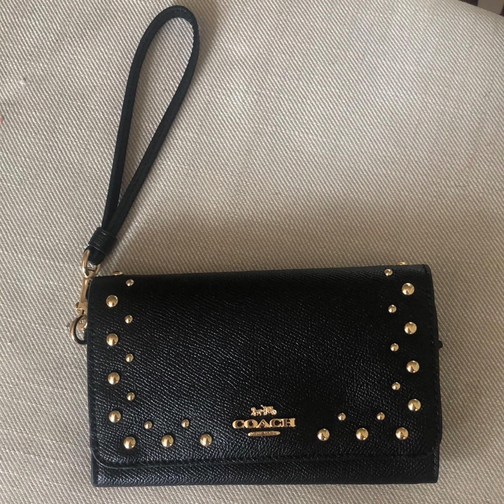NWOT Coach Studded Wristlet
